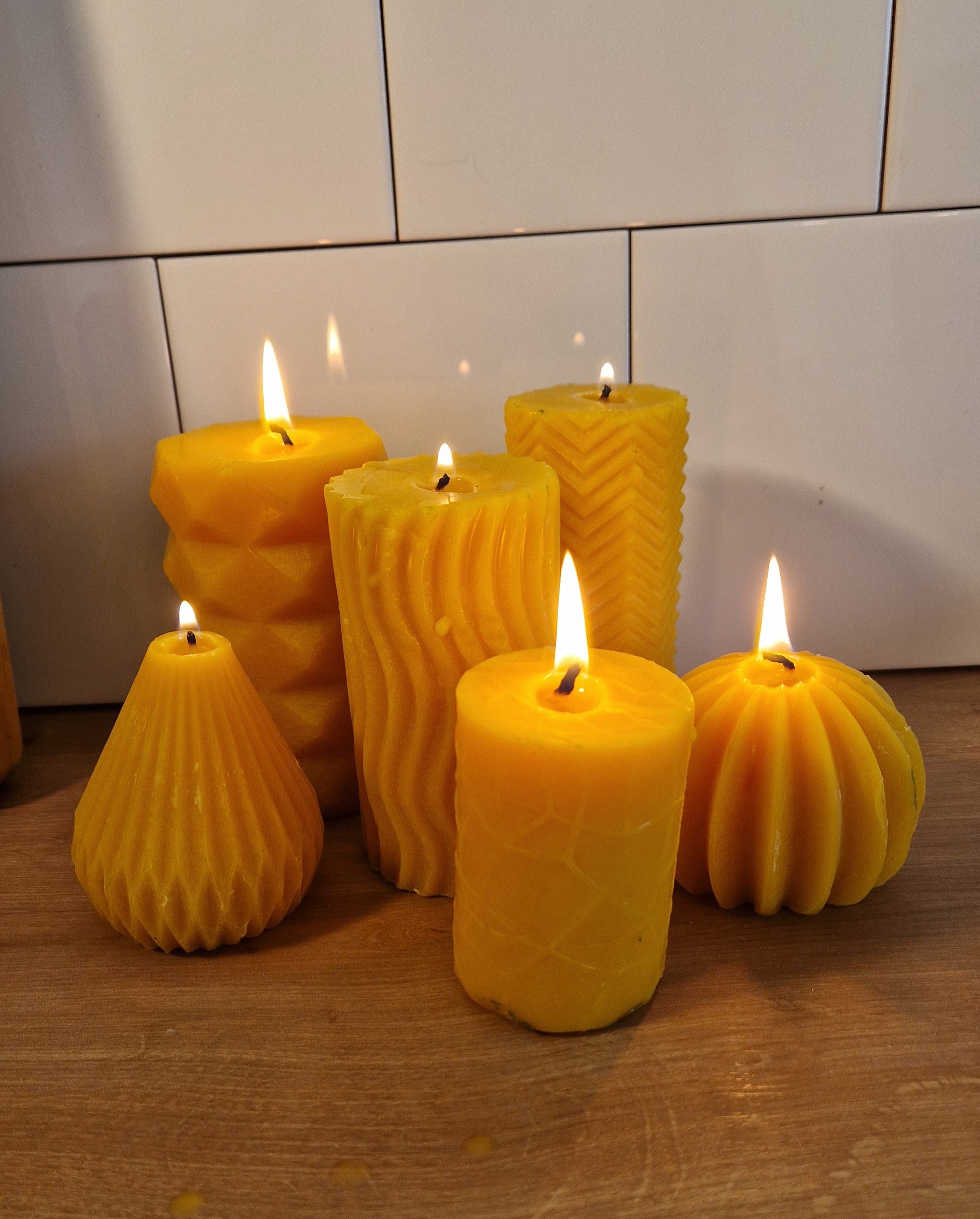 Beeswax candles - Family package